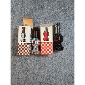 2 Avon Chess Pieces Rook/Rook 2 Aftershave And Hair Lotion 5.25 Inches 3 Oz Full